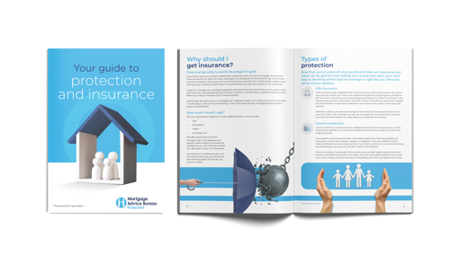 Your guide to protection and insurance front cover.